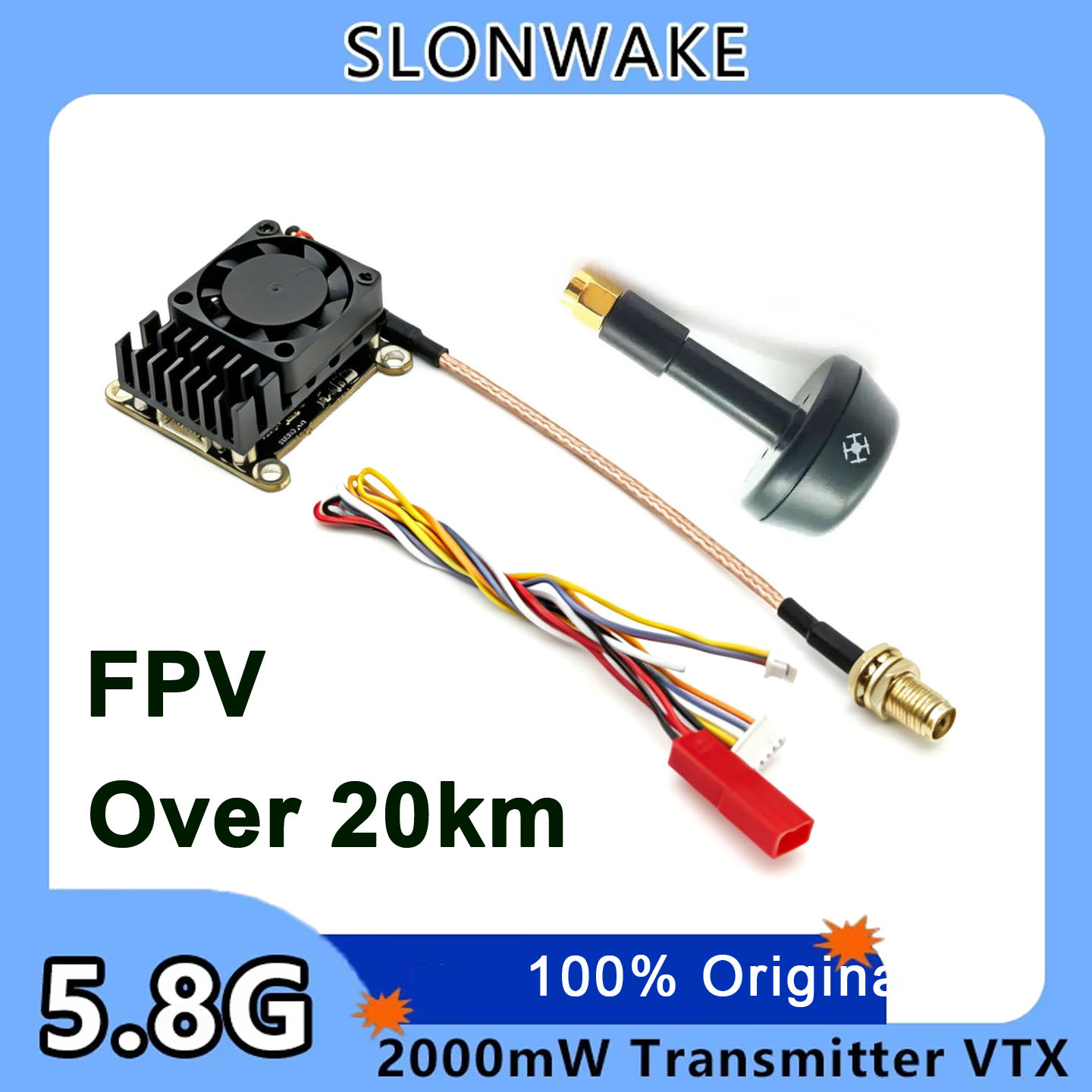 Fpv Drone Transmitter - Neues Upgrade: 5,8 GHz 2W einstellbarer