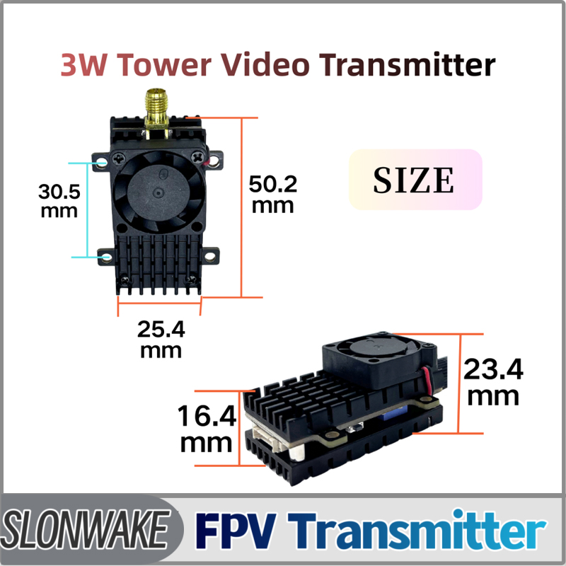 Fpv Drone Transmitter - SLONWAKE 5,8G 3000mW Simulation VTX FPV