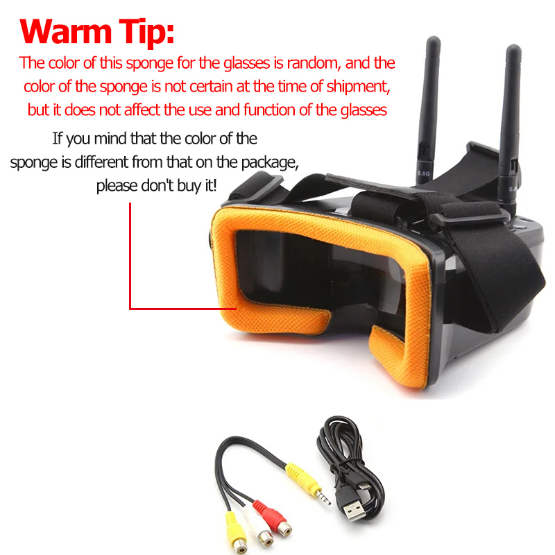 VR009 FPV-Videobrille, 3 Zoll, – Fpv Drone Antenna Bewertung und Preis